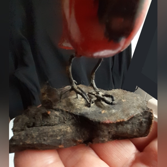 Vintage/Antique Cardinal Hand Carved & Painted Wood - Picture 3 of 13